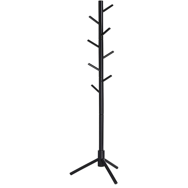 Kleiderbügel stehend, Baumform, mit 8 Haken, 3 Höhenoptionen, schwarz