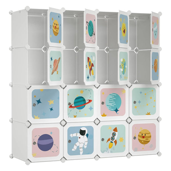 Kleiderschrank, DIY-Aufbewahrungsschrank- weiss