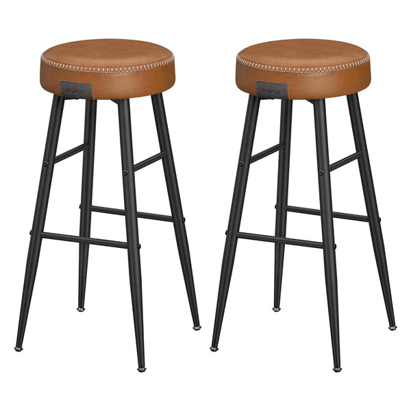 Barhocker, 2er Set, Barstuhl,karamellbraun Echo-Kollektion